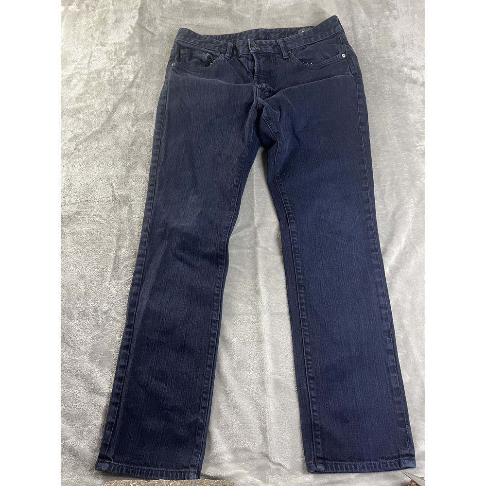 Bonobos Mens  Jeans 34x30 Dark Wash Slim Straight Stretch Denim Pants